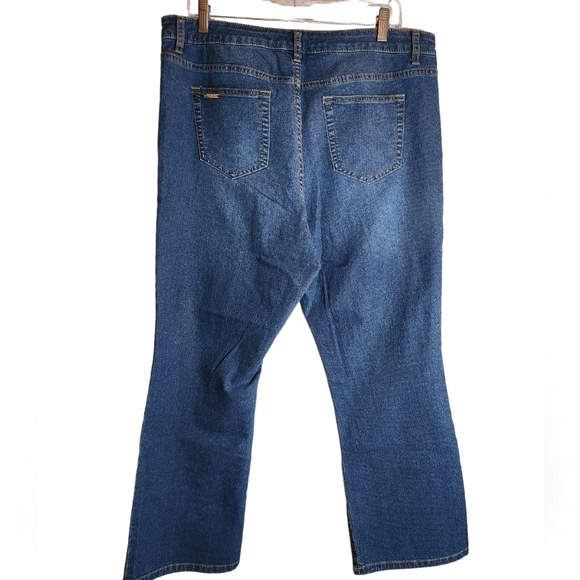 MICHAEL Michael Kors Cali Blue Wash Capri Jeans Size 16 - Picture 2 of 8